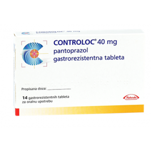 Controloc 40 mg ( Pantoprazole ) 14 tablets